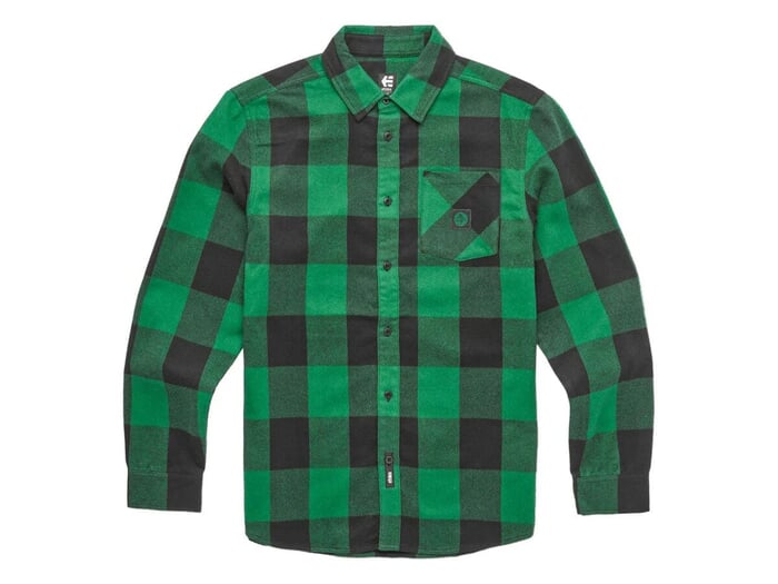 Etnies X Dig BMX "Flannel" Hemd - Black/Green