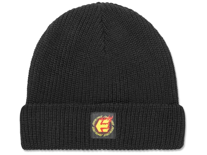 Etnies X Santa Cruz "Flame" Beanie - Charcoal