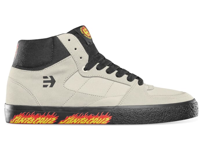 Etnies X Santa Cruz "Screw Vulc Mid" Shoes - White/Black