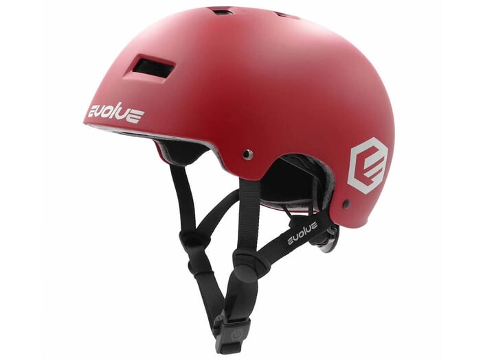 Evolve "Curb Fidlock" BMX Helm - Matt Burgundy