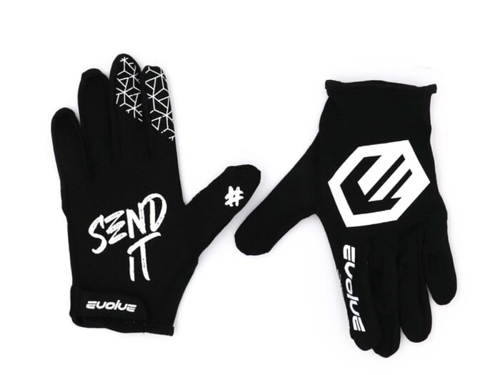 Evolve "Send It" Gloves - Black/White