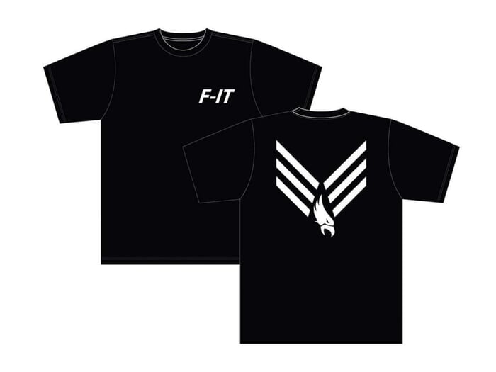 Fit Bike Co. "Metal Eagle" T-Shirt - Black