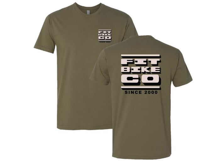 Fit Bike Co. "Y2K" T-Shirt - Olive Green