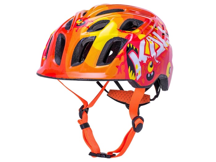 Kali Protectives "Chakra Child" MTB Helm - Monsters Orange