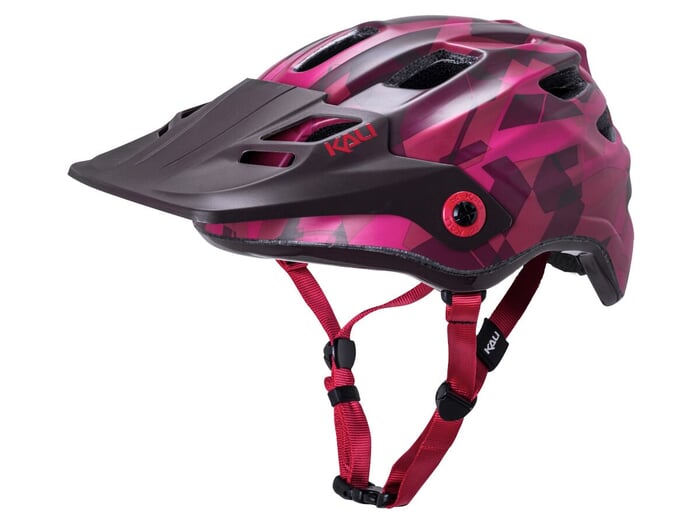 Kali Protectives "Maya 3.0" MTB Helm - Camo Matt Red/Burgundy