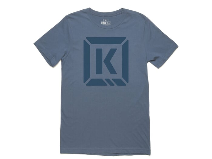 Kink Bikes "Represent" T-Shirt - Steel Blue