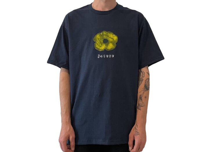 Laterr Threads "Flower" T-Shirt - Navy Blue