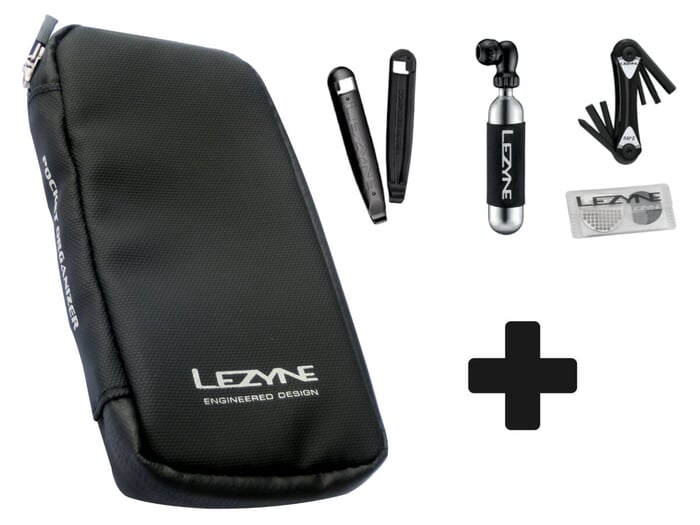 Lezyne "Pocket Organizer" Werkzeugtasche + Werkzeug