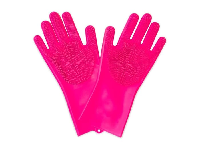 Muc-Off "Deep Scrubber" Gloves -  Pink