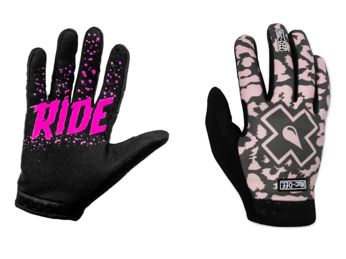 Muc-Off "MTB" Handschuhe - Grün/Pink Leopard