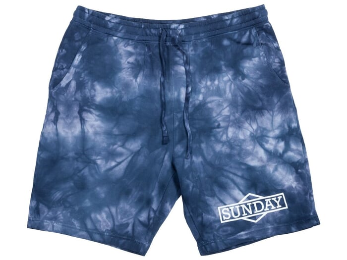 Sunday Bikes "Cornerstone" Short Pants - Blue Tie-Dye