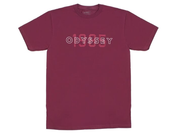 Odyssey BMX "Overlap" T-Shirt - Burgundy