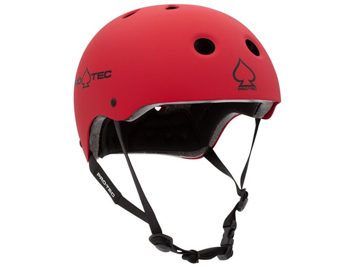 ProTec "Classic Certified" Helm - Matt Red