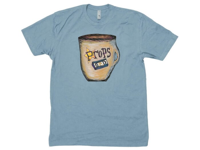 Props "Coffee & VHS" T-Shirt - Blue