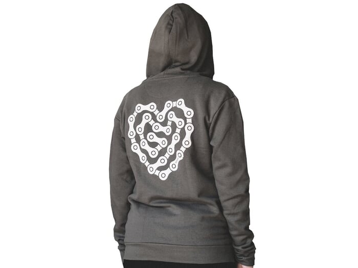 Props "Heart Chain" Hooded Zipper - Dark Grey