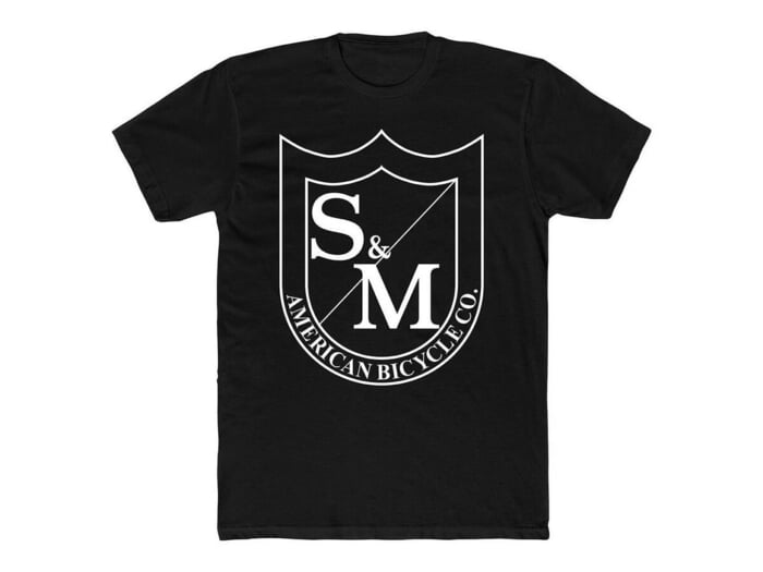 S&M Bikes "Big Shield" T-Shirt - Black/White