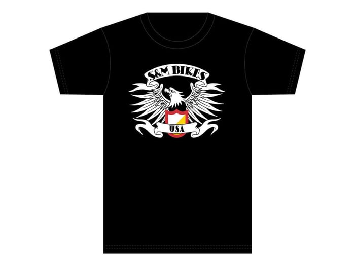 S&M Bikes "Eagle" T-Shirt - Black