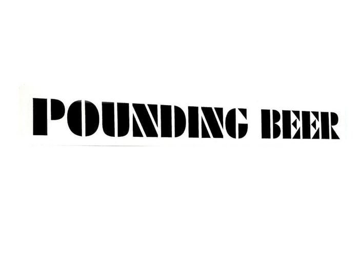 S&M Bikes "Pounding Beer" Sticker