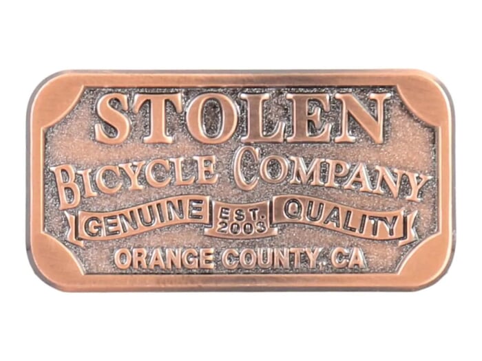 Stolen BMX "Small Crest Flat" Top Tube Badge