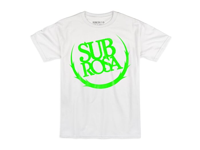 Subrosa Bikes "Big Crest" T-Shirt - White/Green