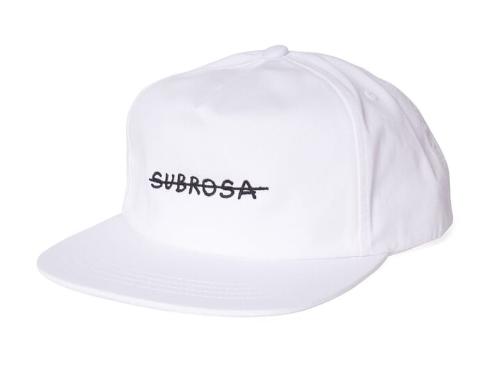 Subrosa Bikes "Crossed Snapback" Cap - White/Black