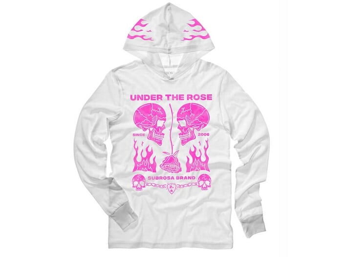 Subrosa Bikes "Rose Malone" Hooded Longsleeve - White