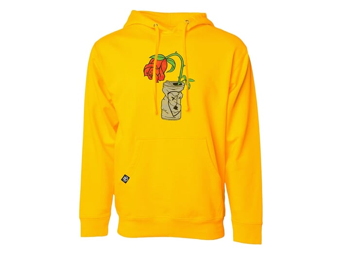 Subrosa Bikes "Trashed Can" Hooded Pullover - Gold Yellow