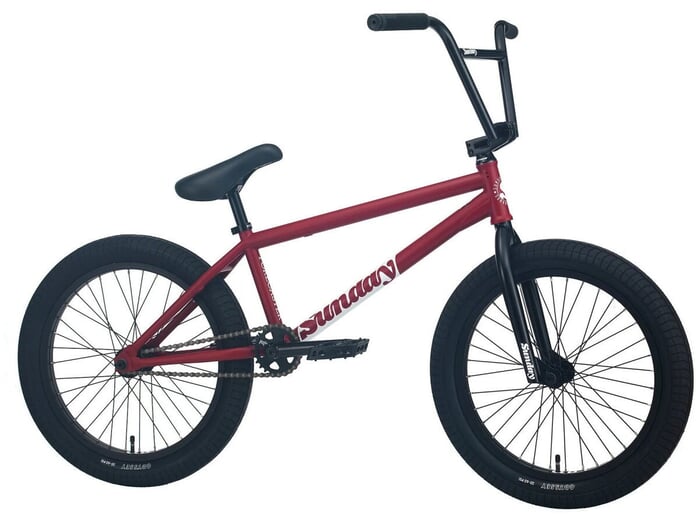 Sunday Bikes "Forecaster" 2023 BMX Rad - Matte Maroon | Freecoaster