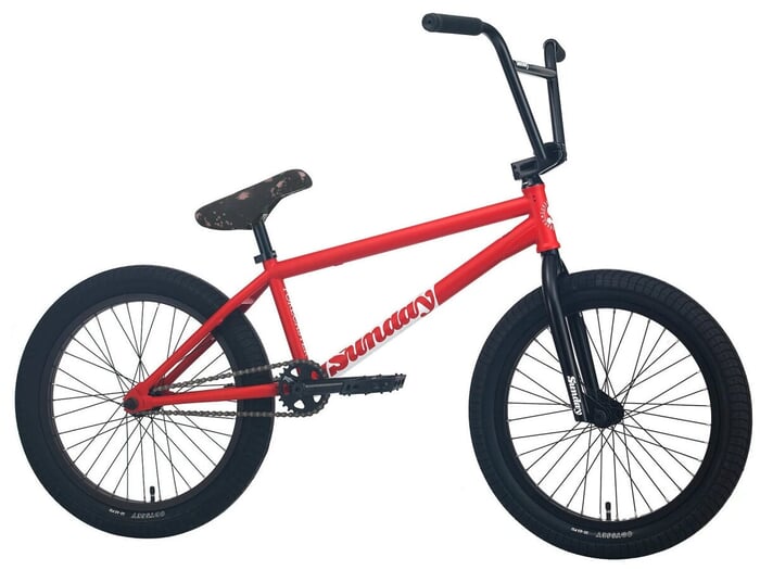 Sunday Bikes "Forecaster Brett Silva" 2023 BMX Bike - Matte Fire Engine Red