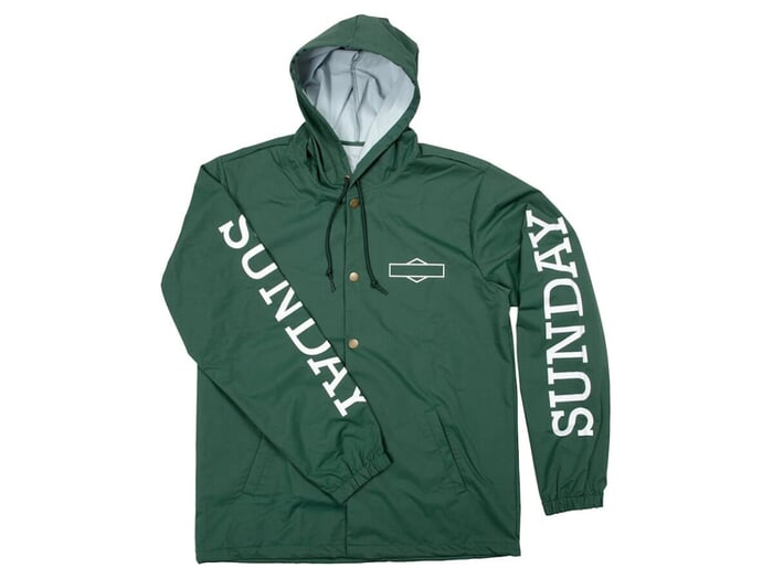 Sunday Bikes "Rockwell Box Windbreaker" Jacket - Green