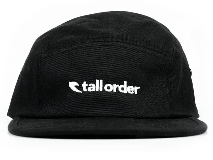 Tall Order "Logo 5 Panel" Kappe - Black