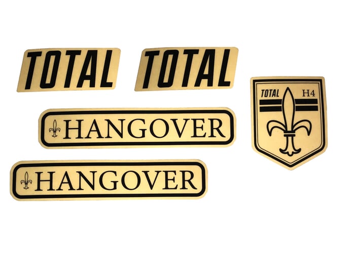 Total BMX "Hangover H4" Rahmen Stickerset