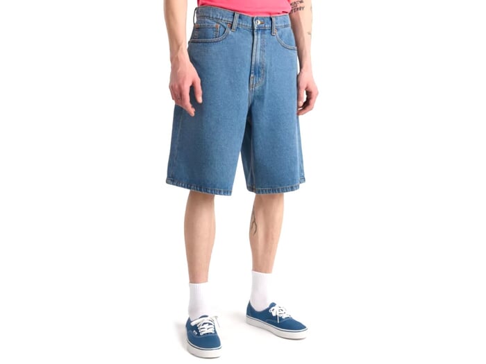 Vans "Check 5 Baggy Denim" Short Pants - Stone Wash Blue