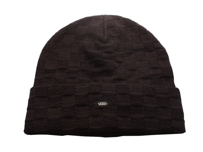 Vans "Check Tall Cuff" Beanie - Black