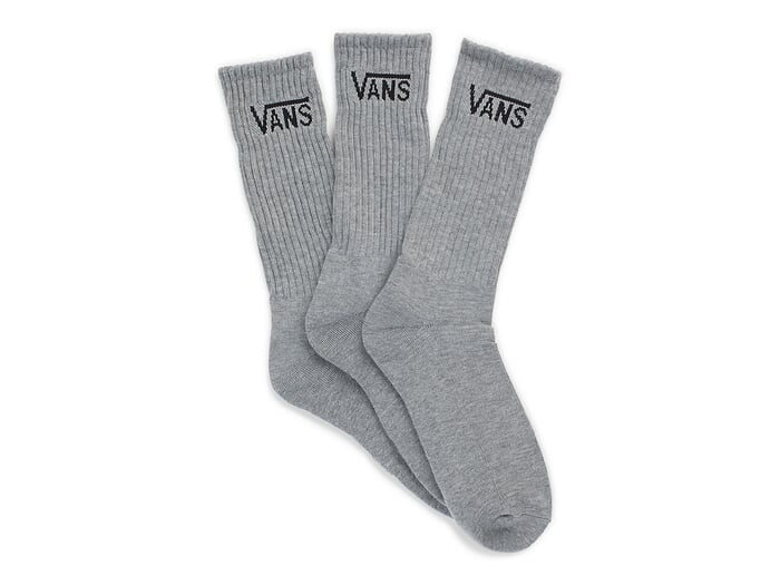 Vans "Classic Crew" Socken (3 Paar) - Heather Grey/Black