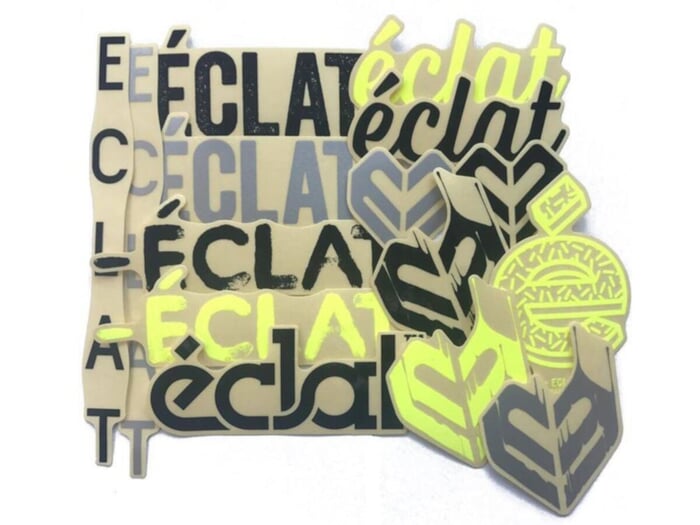 eclat "Frame" Stickerset - Grey/Black/Yellow