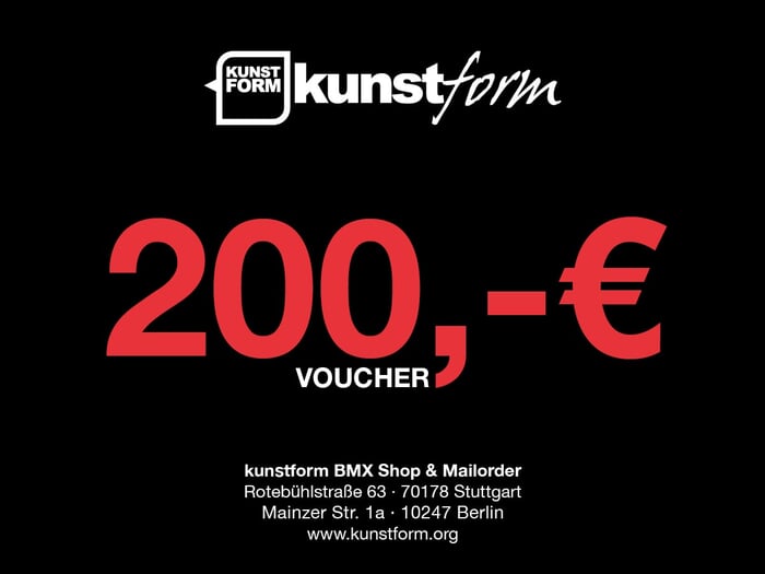 kunstform BMX Shop 200€ Gutschein