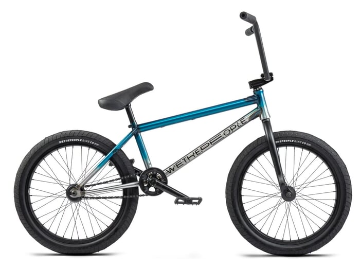 wethepeople "Reason FC" BMX Bike - Freecoaster | Matt Translucent Teal Raw Fade