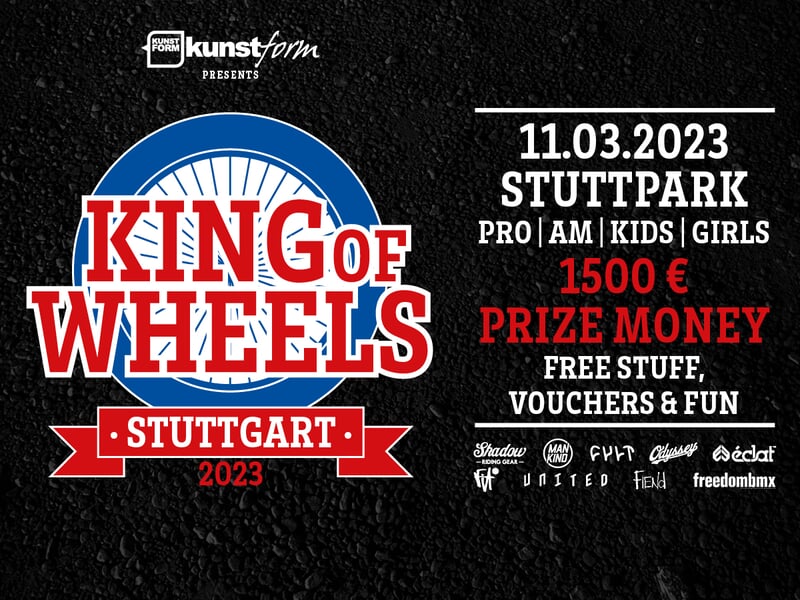 All Infos King of Wheels 2023 BMX Contest in Stuttgart kunstform BMX Shop & Mailorder